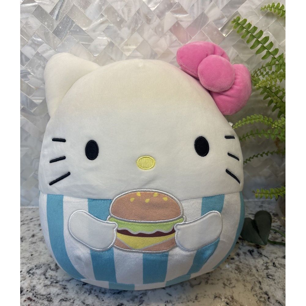 Squishmallow Hello‎ Kitty Burger Stuffed Plush Toy by Jazwares